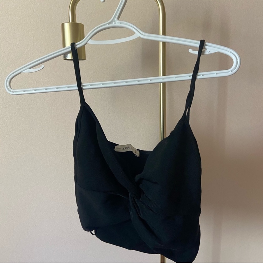 Black Twist-Front Camisole Top - Picture 3 of 7